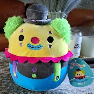 Squishmallows 8" RESUL the Clown Plush Blacklight NWT